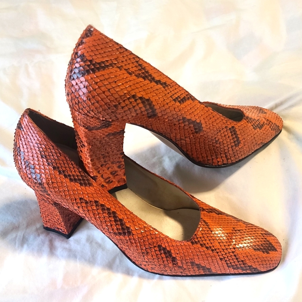 Vintage Snakeskin Leather shoes from Spain